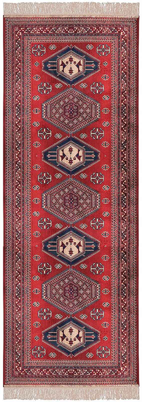 Fairlight Red Aztec Oriental Runner