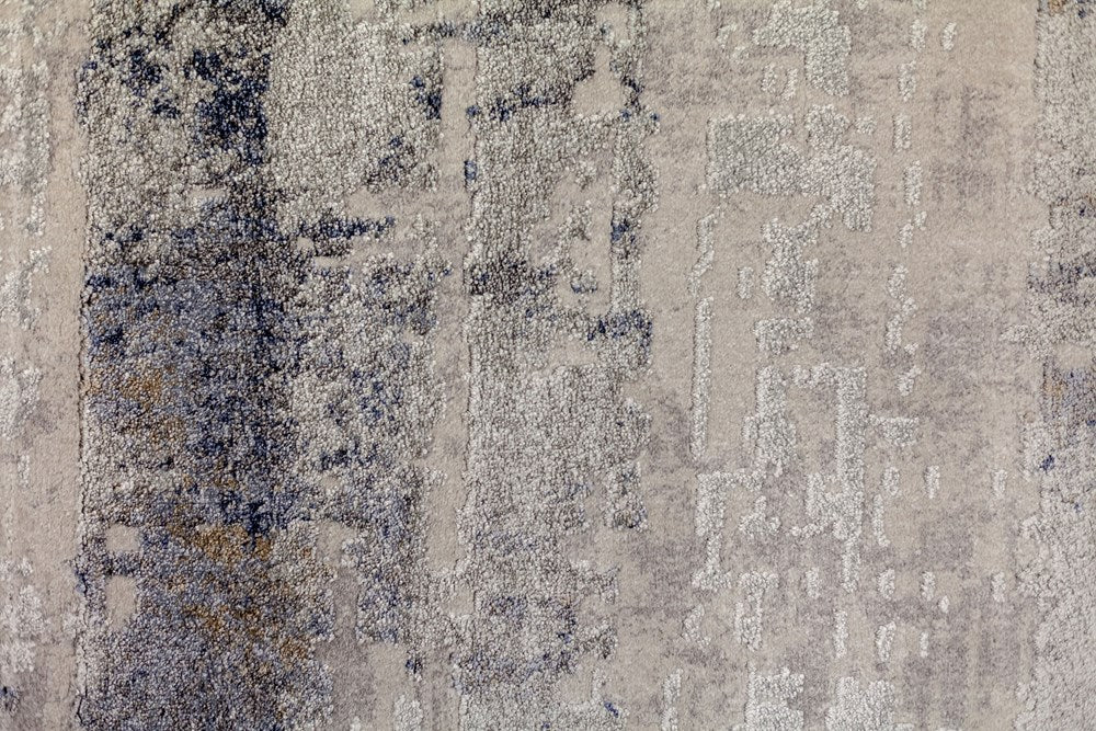 Freshwater Blueberry Waves Distressed Rug