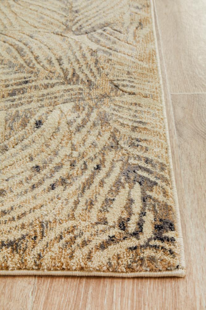 Emily Beige Palm Leaves Runner-6