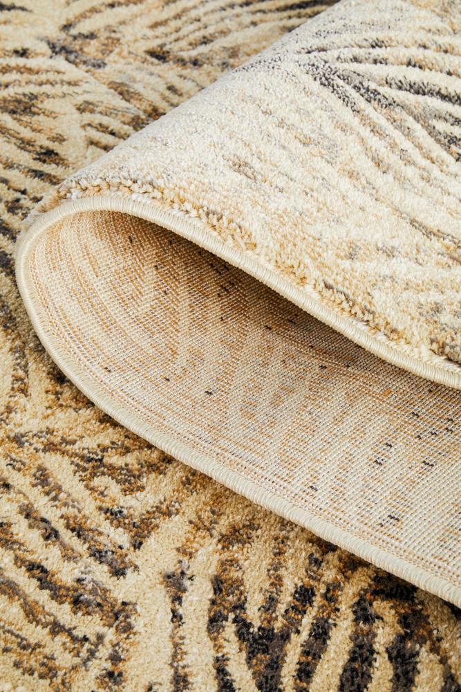 Emily Beige Palm Leaves Runner-9