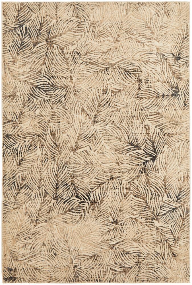 Emily Beige Palm Leaves Rug-4