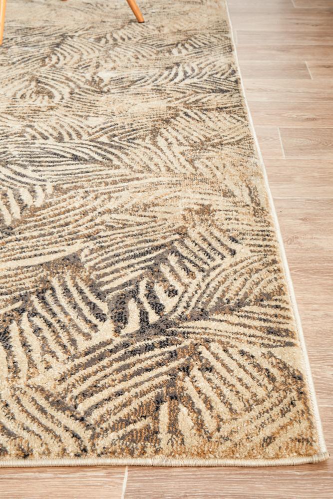 Emily Beige Palm Leaves Rug-9