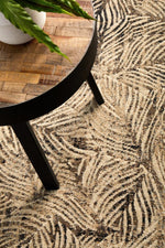 Emily Beige Palm Leaves Rug-7