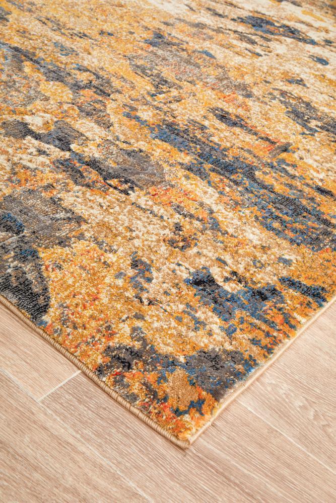 Emily Gold Abstract Rug-5