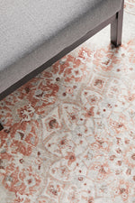 Delilah Peach Pink Medallion Rug_3