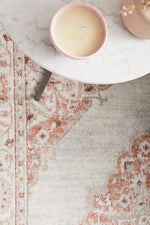 Delilah Peach Pink Medallion Rug_5