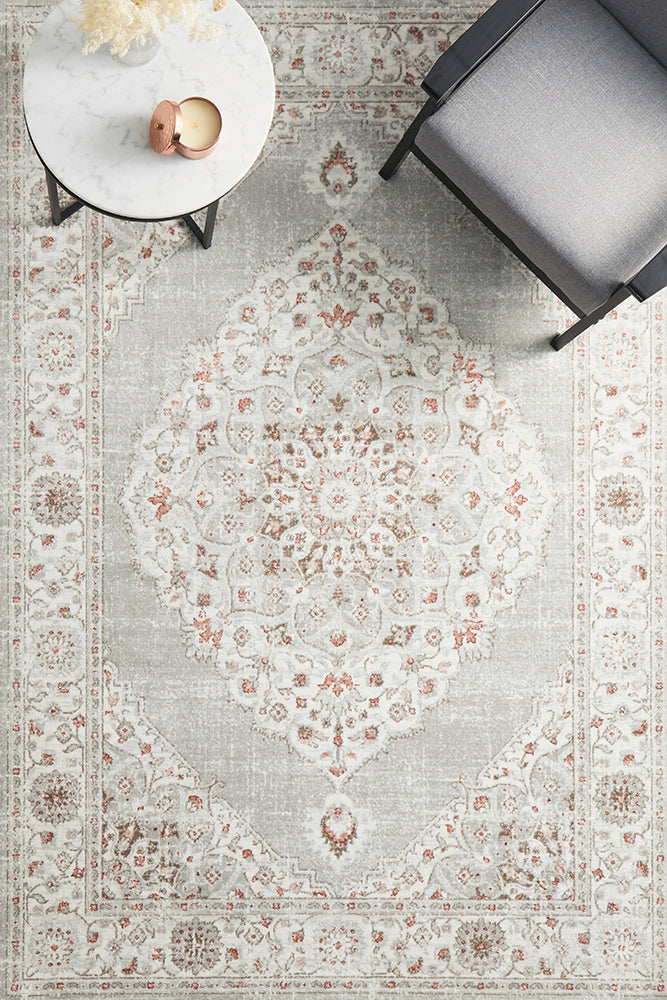 Delilah Rose Pink Medallion Rug_1