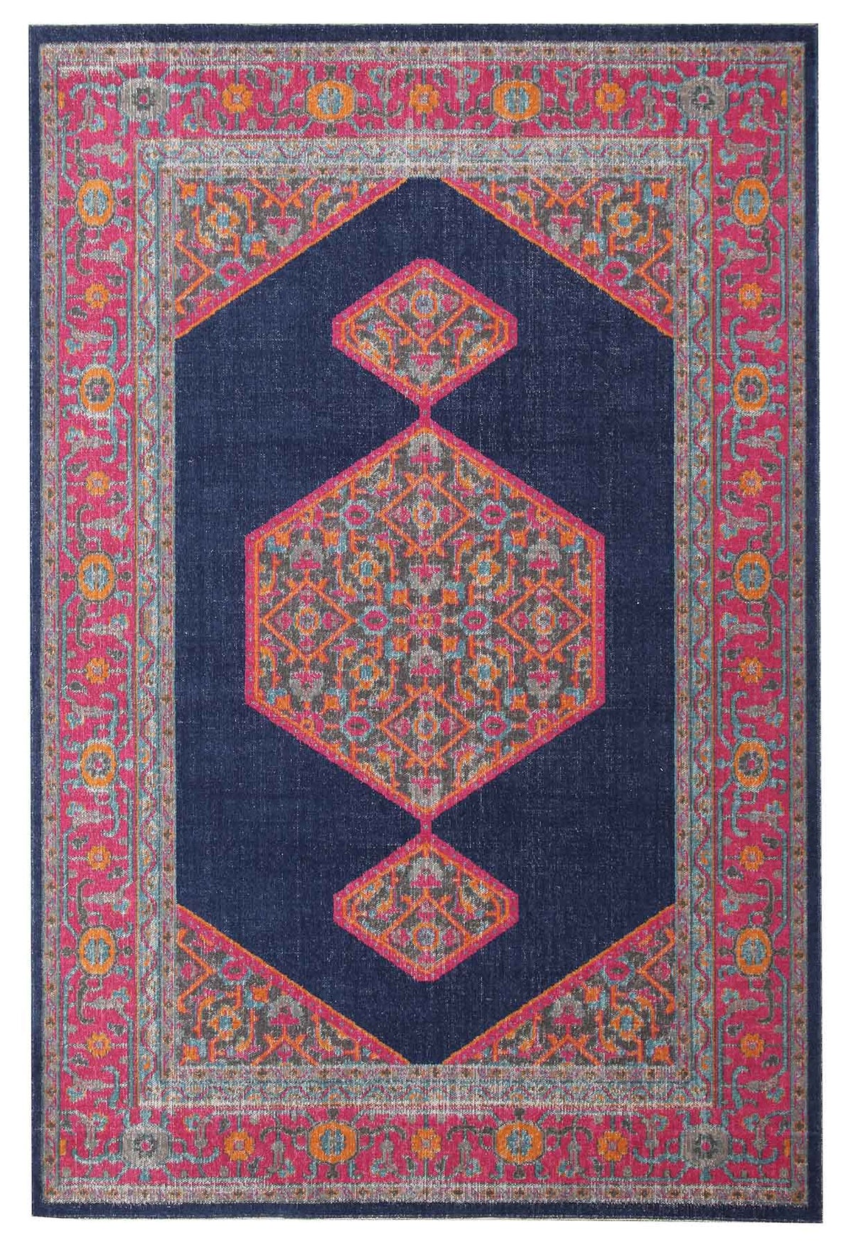 Eternal Navy Medallion Rug