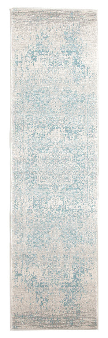 Glacier White Blue Transitional Rug