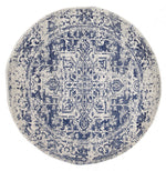 Horizon White Navy Transitional Rug