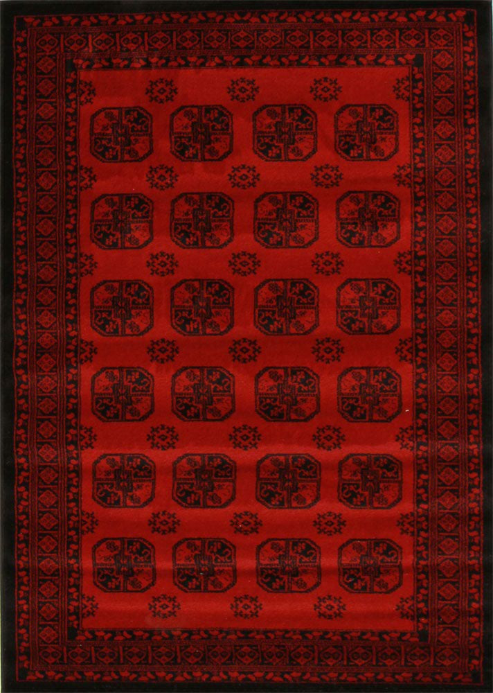 Istanbul 4 Rug - Red Black