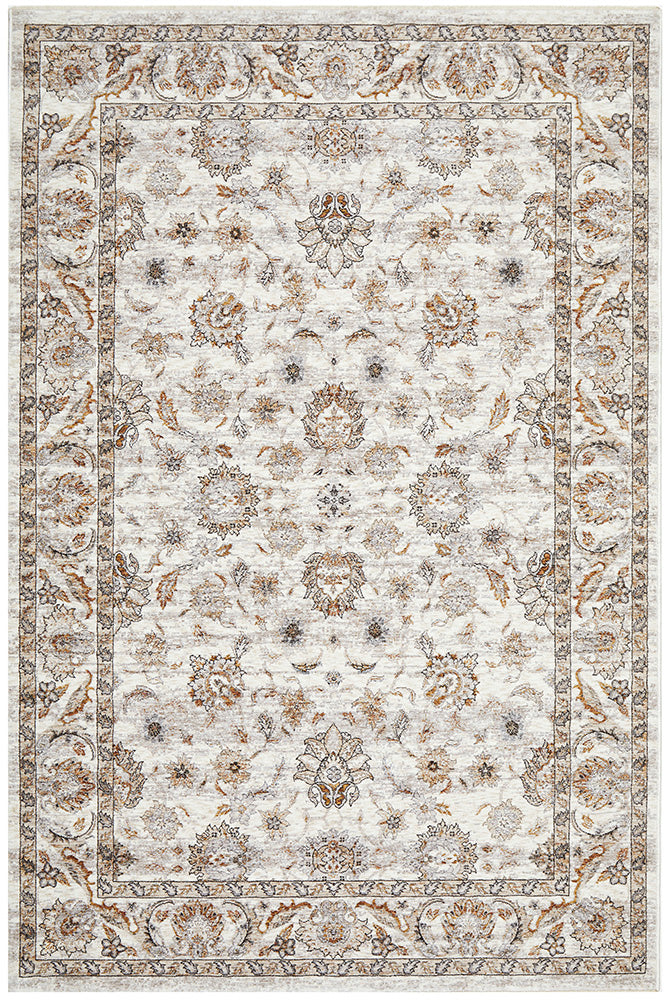 Annabelle Cream Floral Rug | Traditional Rugs Belrose Sydney