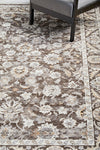 Annabelle Grey Floral Rug | Traditional Rugs Belrose Sydney
