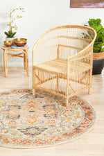 Kalani Golden Round Rug | Traditional Rugs Belrose Sydney