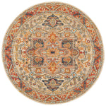 Kalani Golden Round Rug | Traditional Rugs Belrose Sydney