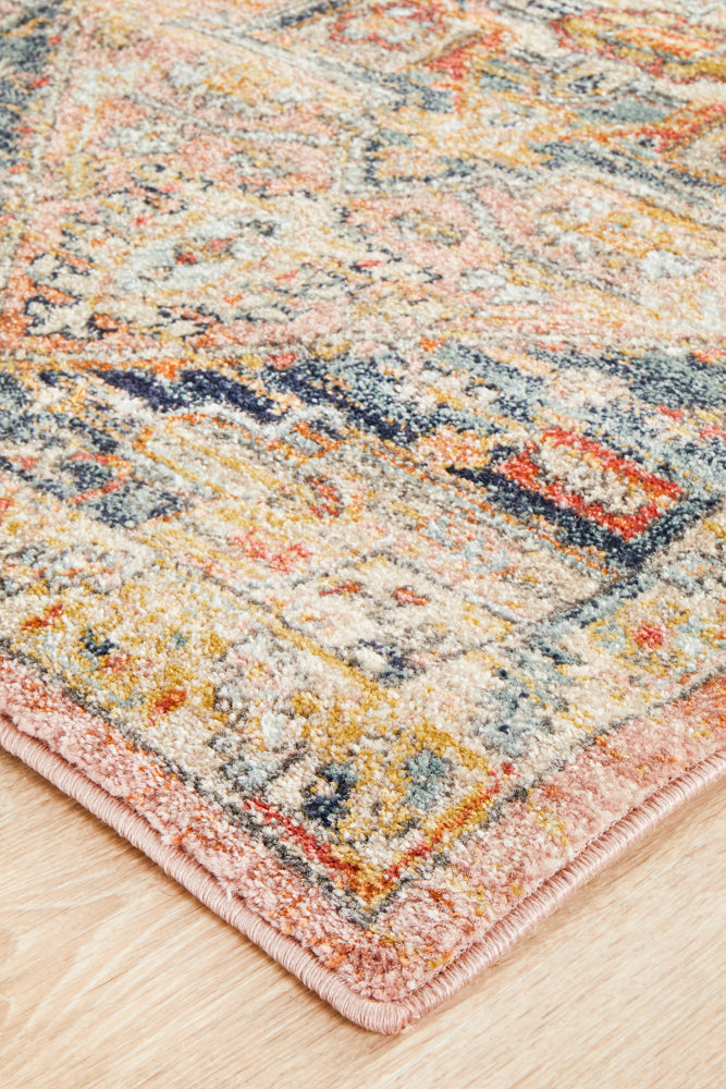 Kalani Salmon Hall Runner | Traditional Rugs Belrose Sydney