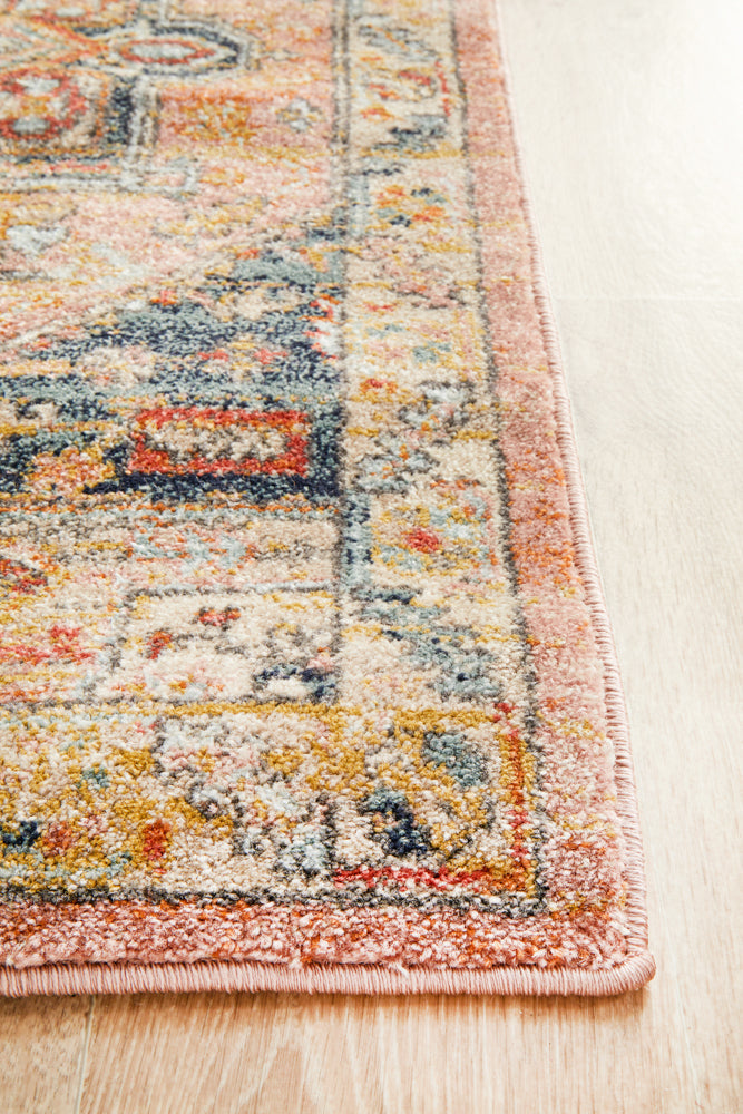 Kalani Salmon Hall Runner | Traditional Rugs Belrose Sydney