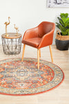 Kalani Terracotta Round Rug | Traditional Rugs Belrose Sydney