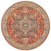 Kalani Terracotta Round Rug | Traditional Rugs Belrose Sydney