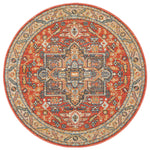 Kalani Terracotta Round Rug | Traditional Rugs Belrose Sydney