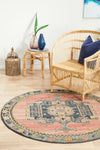 Kalani Earth Round Rug | Traditional Rugs Belrose Sydney