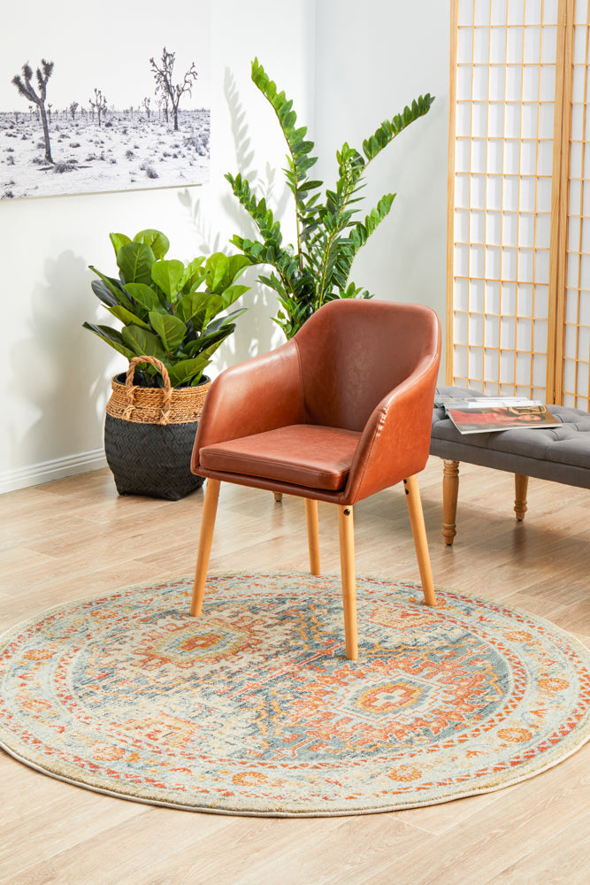 Kalani Pacific Round Rug | Traditional Rugs Belrose Sydney