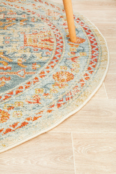 Kalani Medallion Round Rug | Traditional Rugs Belrose | Rugs N Timber ...