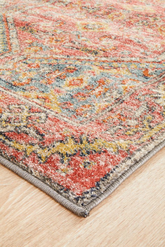 Kalani Crimson Hall Runner | Traditional Rugs Belrose Sydney