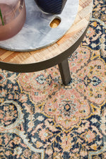 Kalani Midnight Round Rug | Traditional Rugs Belrose Sydney