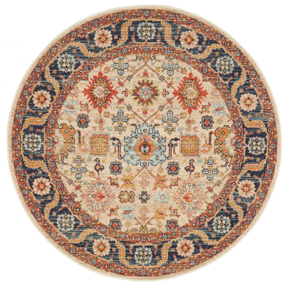 Kalani Dune Round Rug | Traditional Rugs Belrose Sydney