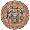 Kalani Peacock Round Rug | Traditional Rugs Belrose Sydney