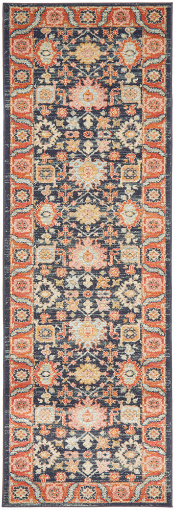 Kalani Peacock Hall Runner | Traditional Rugs Belrose Sydney