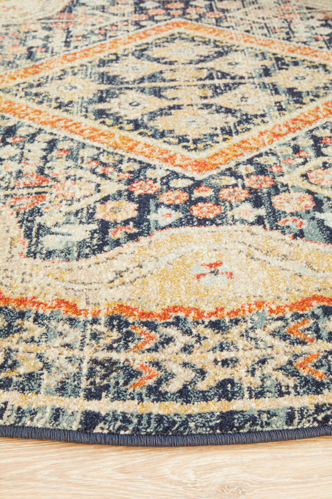 Kalani Sunrise Round Rug | Traditional Rugs Belrose Sydney