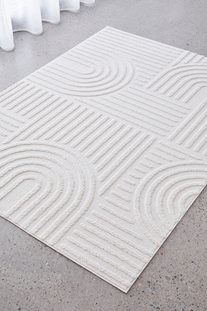 Seph White Arches Rug | Modern Rugs Belrose | Rugs N Timber