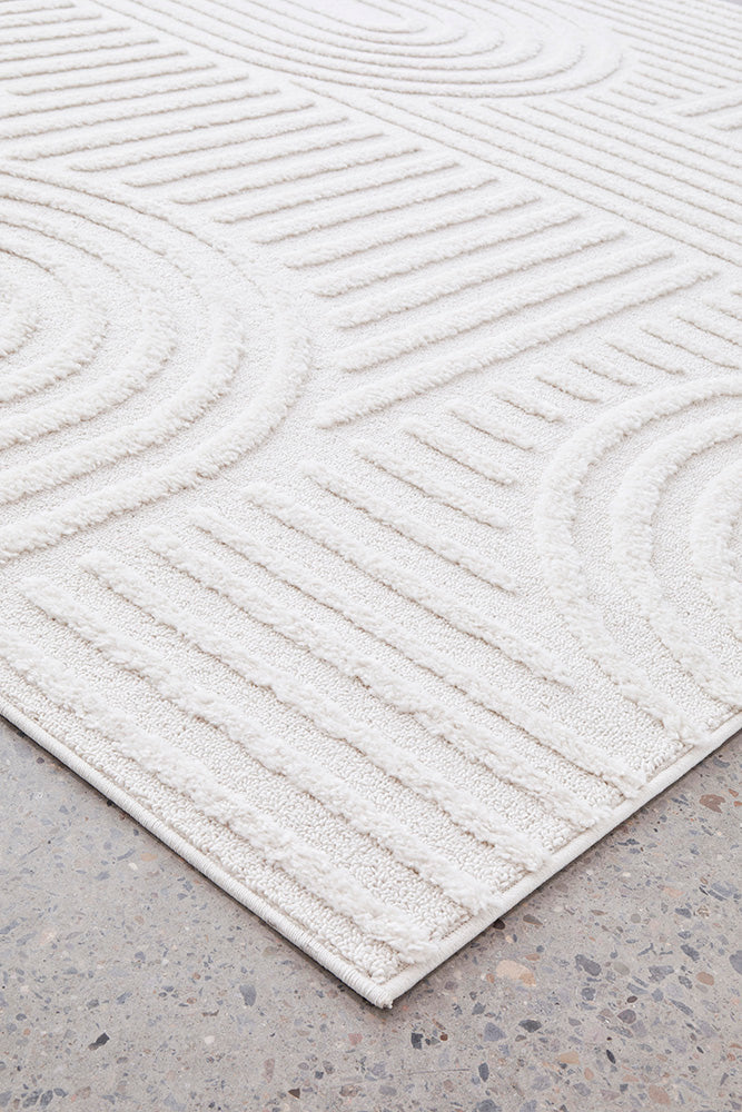 Seph White Arches Rug | Modern Rugs Belrose | Rugs N Timber