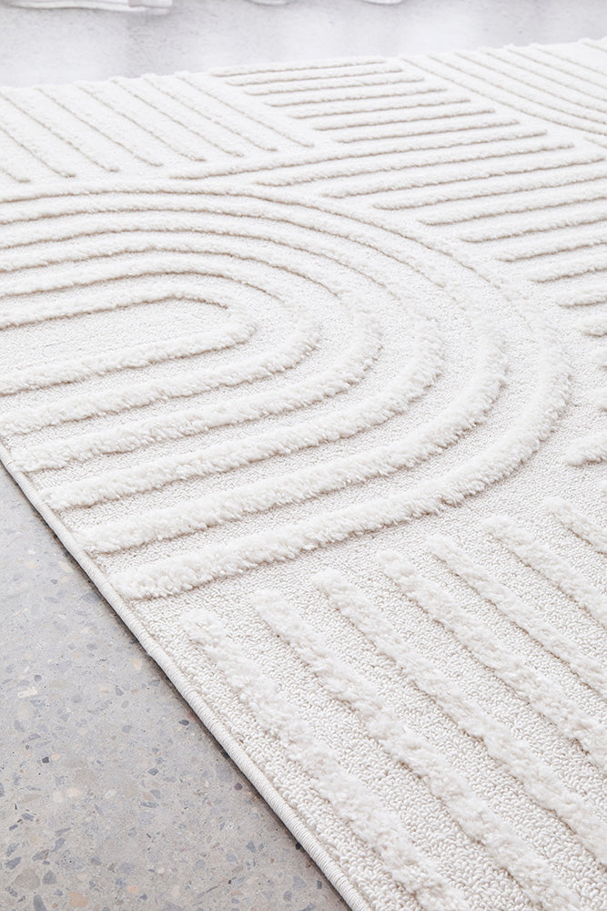 Seph White Arches Rug | Modern Rugs Belrose | Rugs N Timber