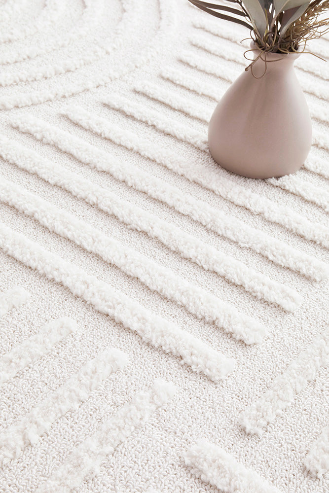 Seph White Arches Rug | Modern Rugs Belrose | Rugs N Timber