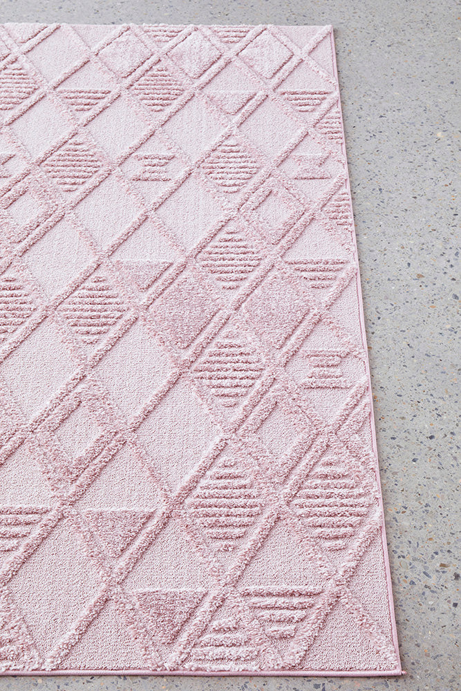 Seph Pink Diamonds Rug | Modern Rugs Belrose | Rugs N Timber