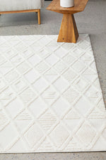 Seph White Diamonds Rug | Modern Rugs Belrose | Rugs N Timber