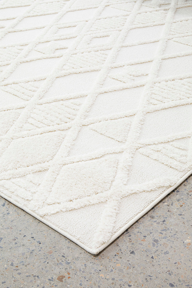 Seph White Diamonds Rug | Modern Rugs Belrose | Rugs N Timber