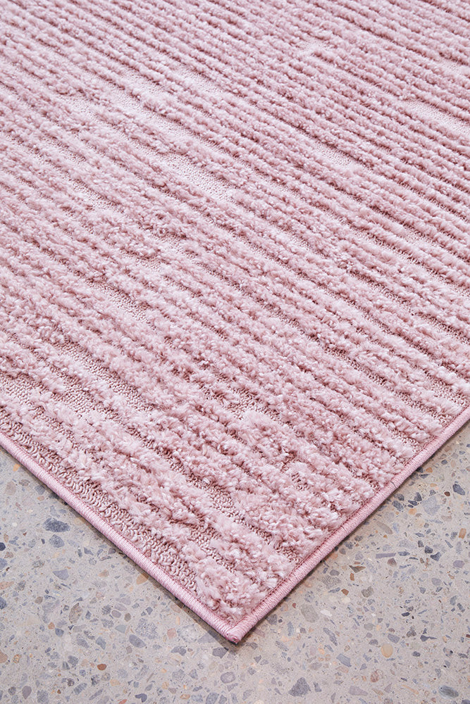 Seph Pink Stripes Rug | Modern Rugs Belrose | Rugs N Timber