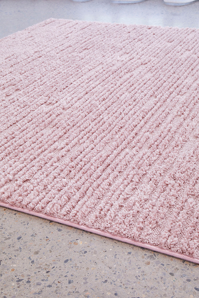 Seph Pink Stripes Rug | Modern Rugs Belrose | Rugs N Timber