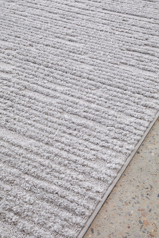 Seph Silver Stripes Rug | Modern Rugs Belrose | Rugs N Timber