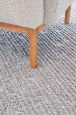 Seph Silver Stripes Rug | Modern Rugs Belrose | Rugs N Timber