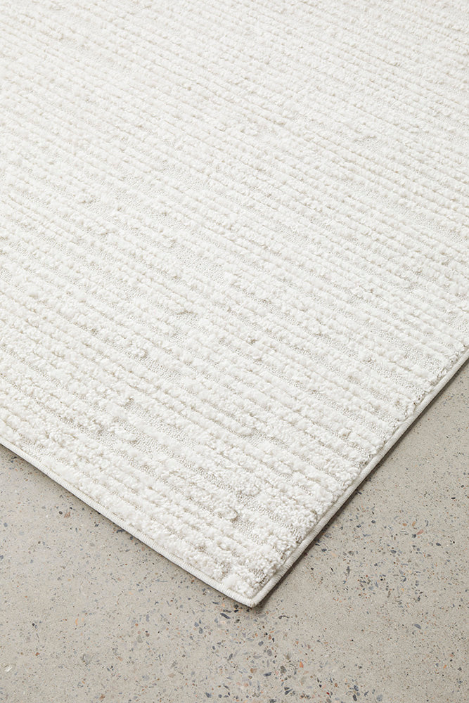 Seph White Stripes Rug | Modern Rugs Belrose | Rugs N Timber