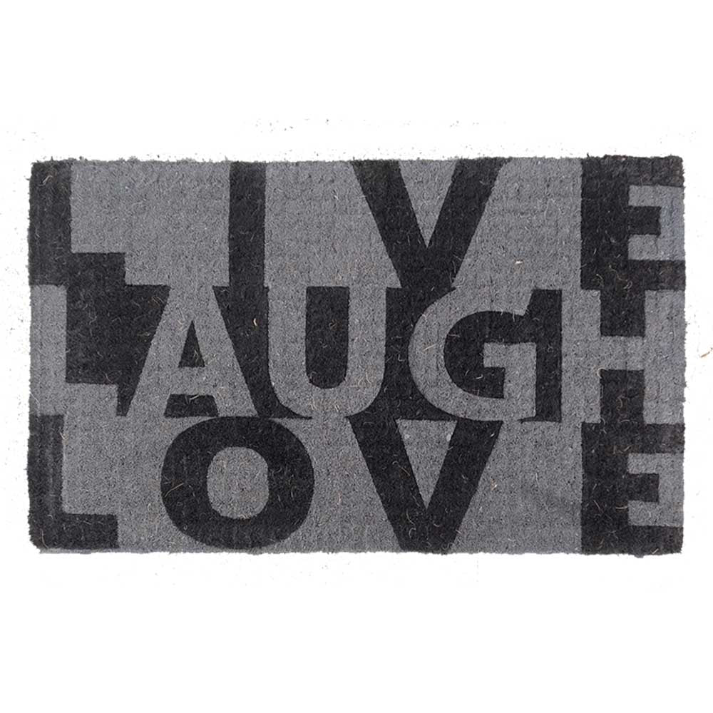 FM2 Premium Thick Coir Doormat - Live Laugh Love