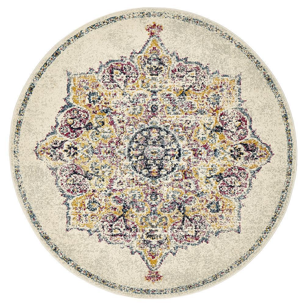 Brooklyn Crown Round Rug | Traditional Rugs Belrose Sydney