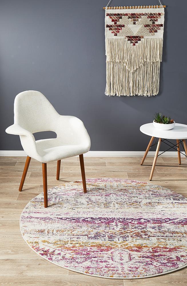 Brooklyn Bloom Round Rug | Traditional Rugs Belrose Sydney