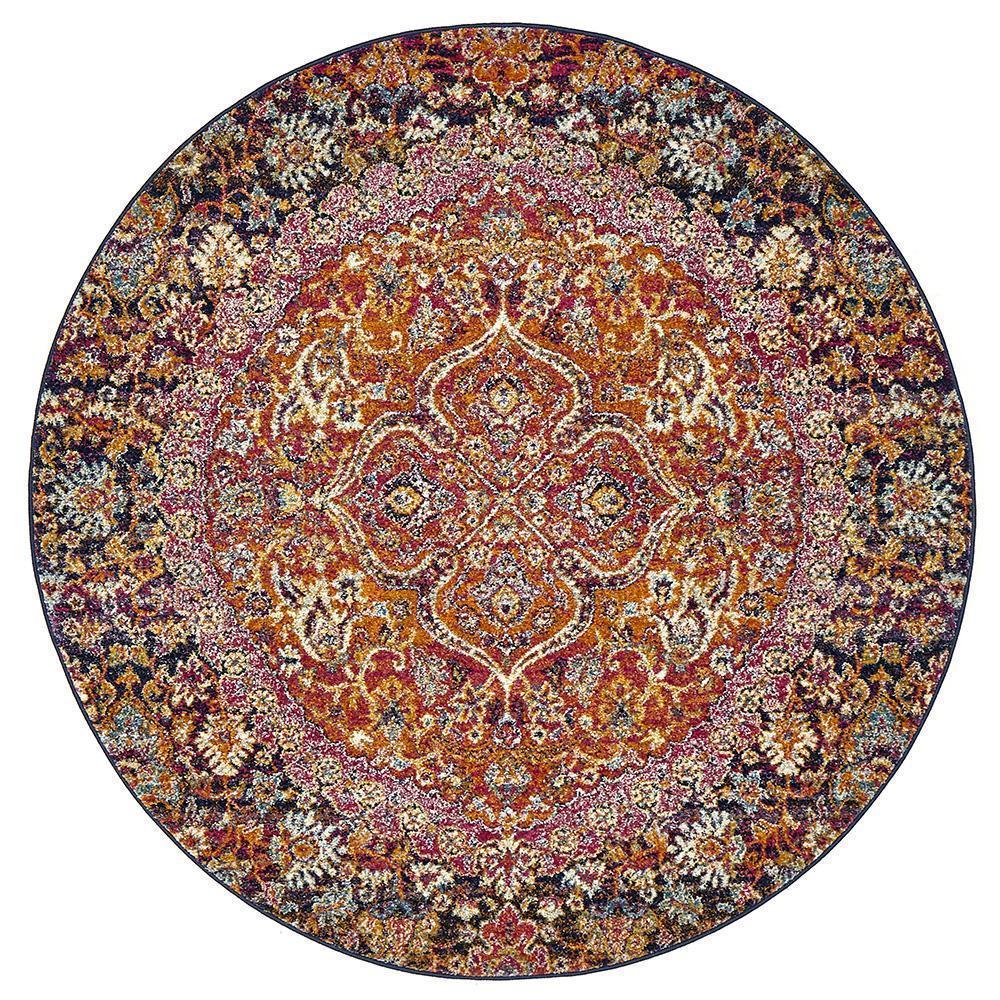 Brooklyn King Round Rug | Traditional Rugs Belrose Sydney