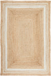 Savannah Natural White Border Rug | Jute Natural Fibre Rugs Belrose | Rugs N Timber